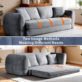 SOFTY Compressed Pull-Out Sofa Bed - Grey