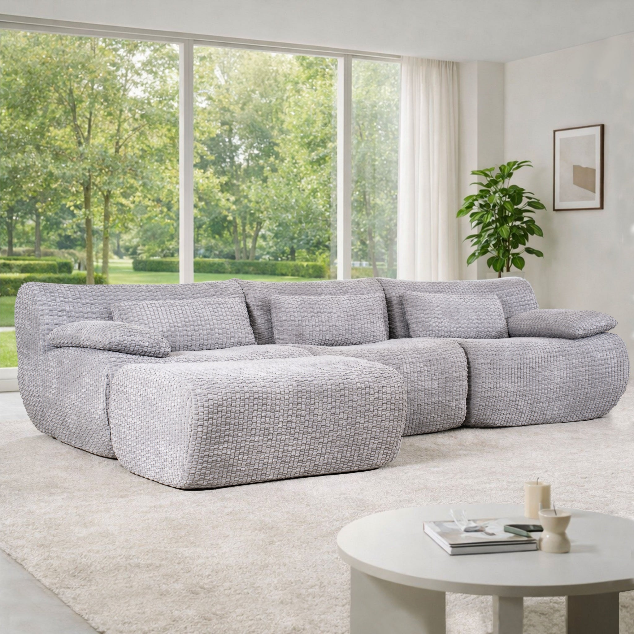 SOFTY Modular Compression Sofa Set (Chaise Combination)