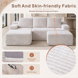 SOFTY Compressed Modular Sofa with Chaise & Ottoman