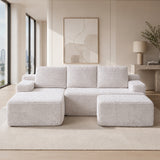 SOFTY Compressed Modular Sofa with Chaise & Ottoman
