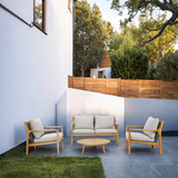 SOLARA 4-Piece Wood Outdoor Sofa Set – 4-Seater