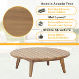 SOLARA 4-Piece Wood Outdoor Sofa Set – 4-Seater