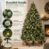 Snow-Dusted Green Artificial Christmas Tree