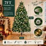 Snow-Dusted Green Artificial Christmas Tree