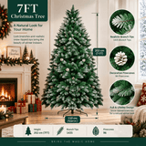 Snow-Dusted Green Artificial Christmas Tree