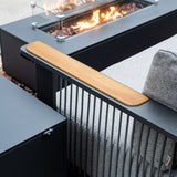 TALARA 5-Seater Aluminium Sofa Set with ZENITH Fire Pit Table