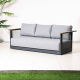 TALARA Aluminium 3-Seater Outdoor Sofa