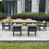 TALARA Aluminium Outdoor Dining Set (6-Seater)