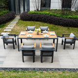 TALARA Aluminium Outdoor Dining Set (6-Seater)