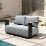 VAREL 5-Piece Sofa Set with ZENITH Fire Pit Table (Full Set)